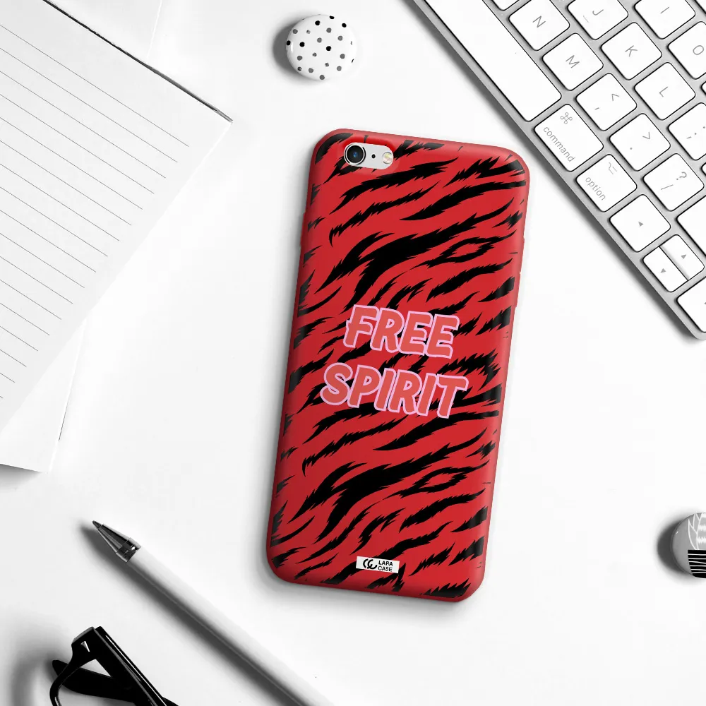 Free Spirit Apple iPhone 6 s plus Silicone Imperial Red Case