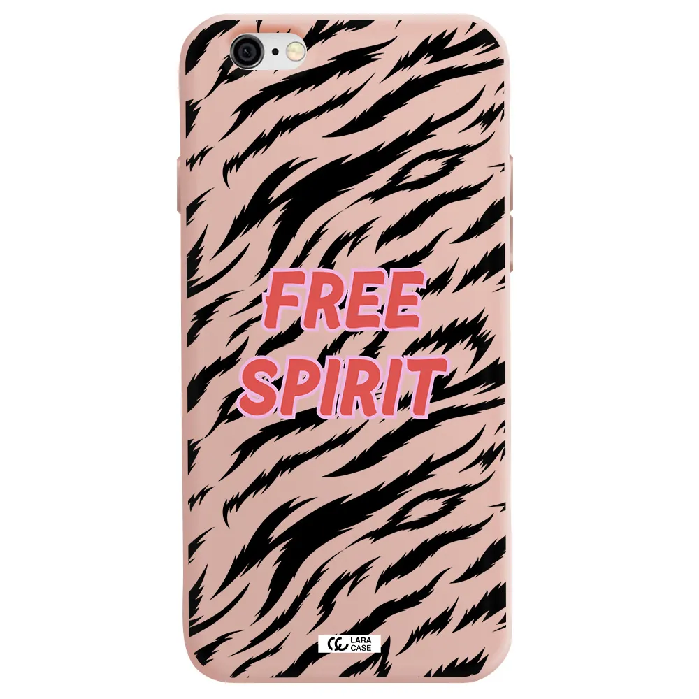 Free Spirit Apple iPhone 6 Silicone pastel pink Case