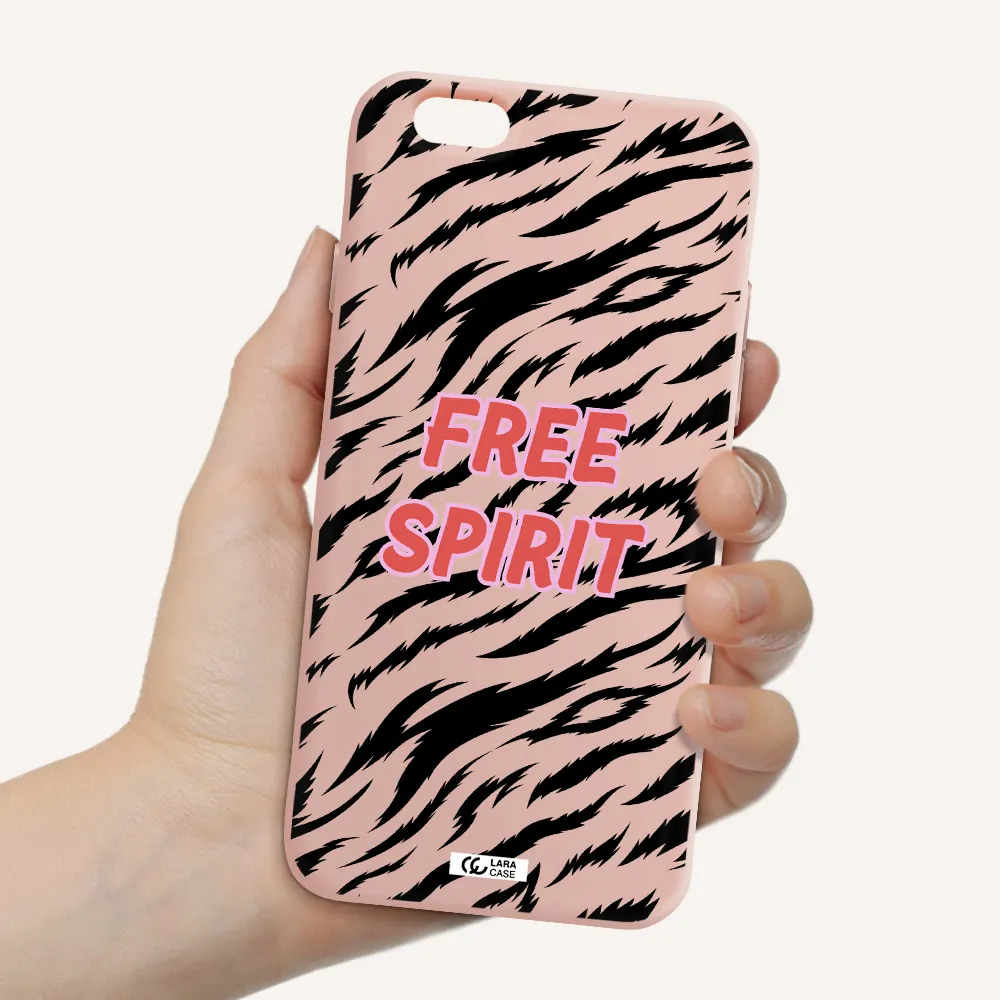 Free Spirit Apple iPhone 6 Silicone pastel pink Case