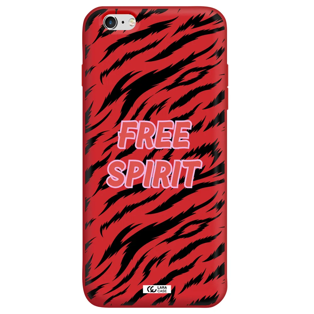 Free Spirit Apple iPhone 6S Silicone Imperial Red Case