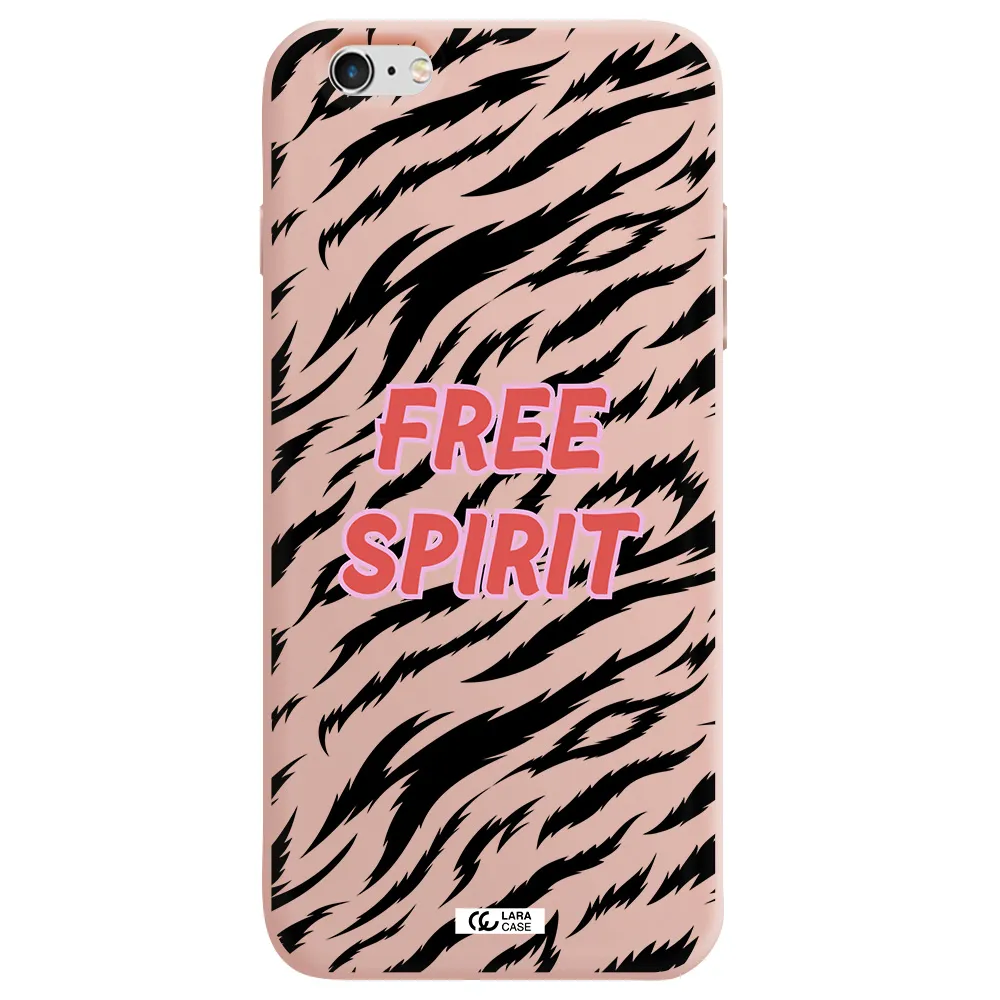 Free Spirit Apple iPhone 6S Silicone pastel pink Case