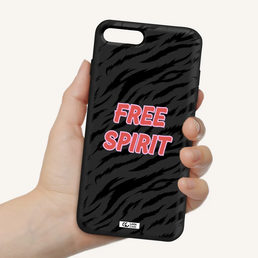 Free Spirit Apple iPhone 7 plus Silicone black Case