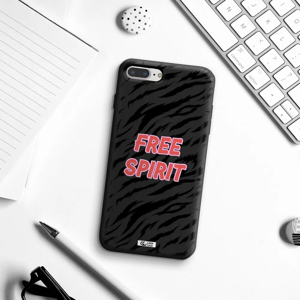 Free Spirit Apple iPhone 7 plus Silicone black Case