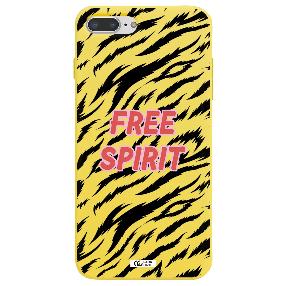 Free Spirit Apple iPhone 7 plus Silicone canary yellow Case