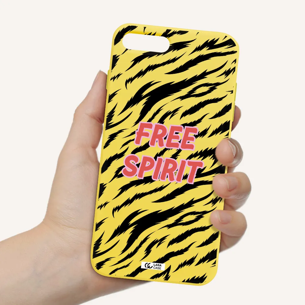 Free Spirit Apple iPhone 7 plus Silicone canary yellow Case