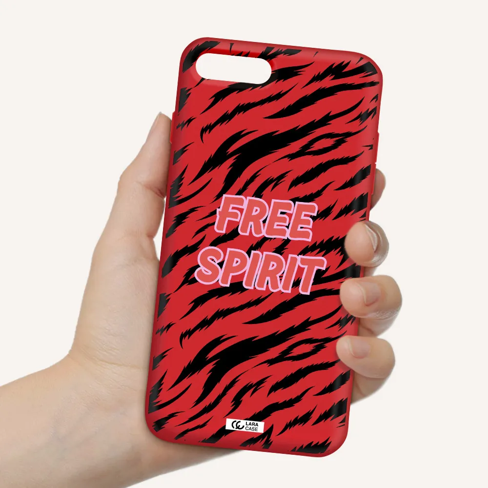 Free Spirit Apple iPhone 7 plus Silicone Imperial Red Case