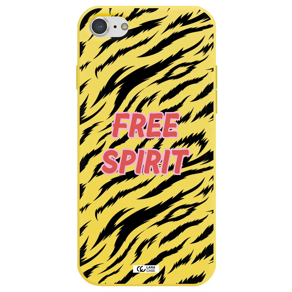 Free Spirit Apple iPhone 7 Silicone canary yellow Case