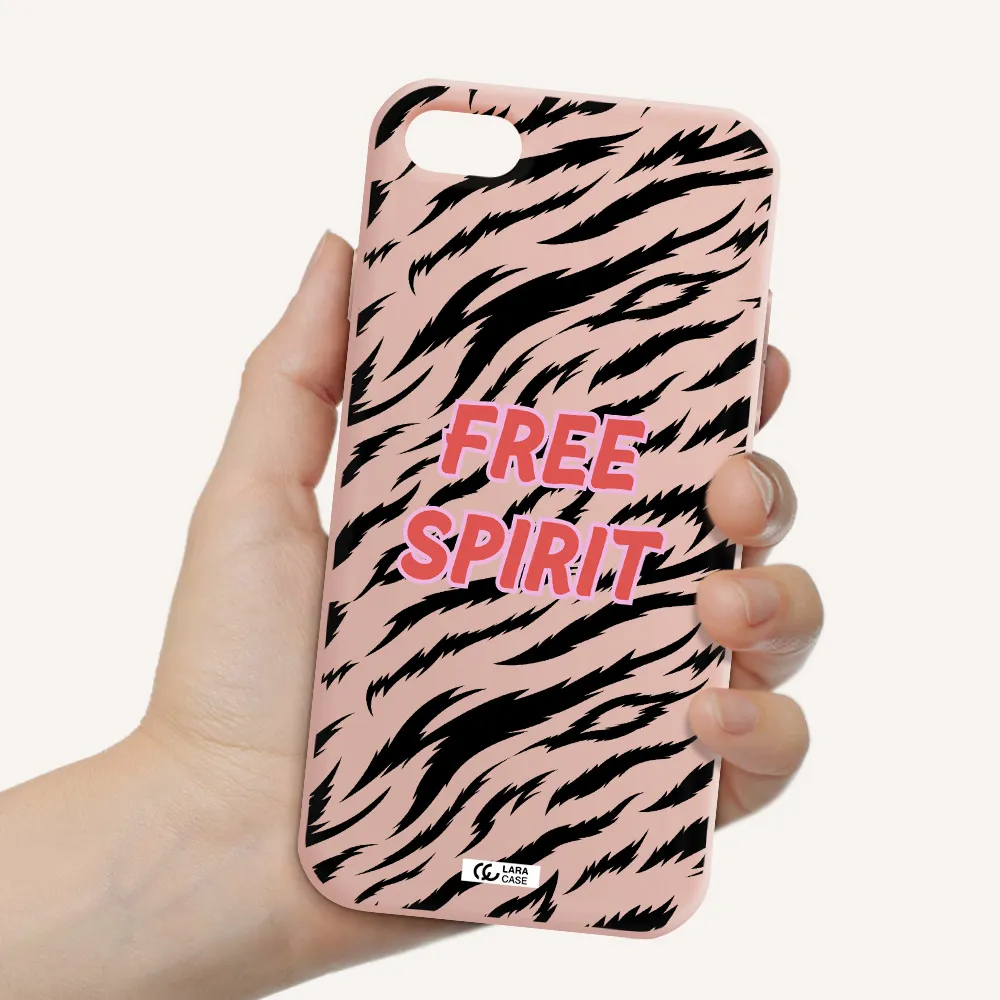 Free Spirit Apple iPhone 7 Silicone pastel pink Case