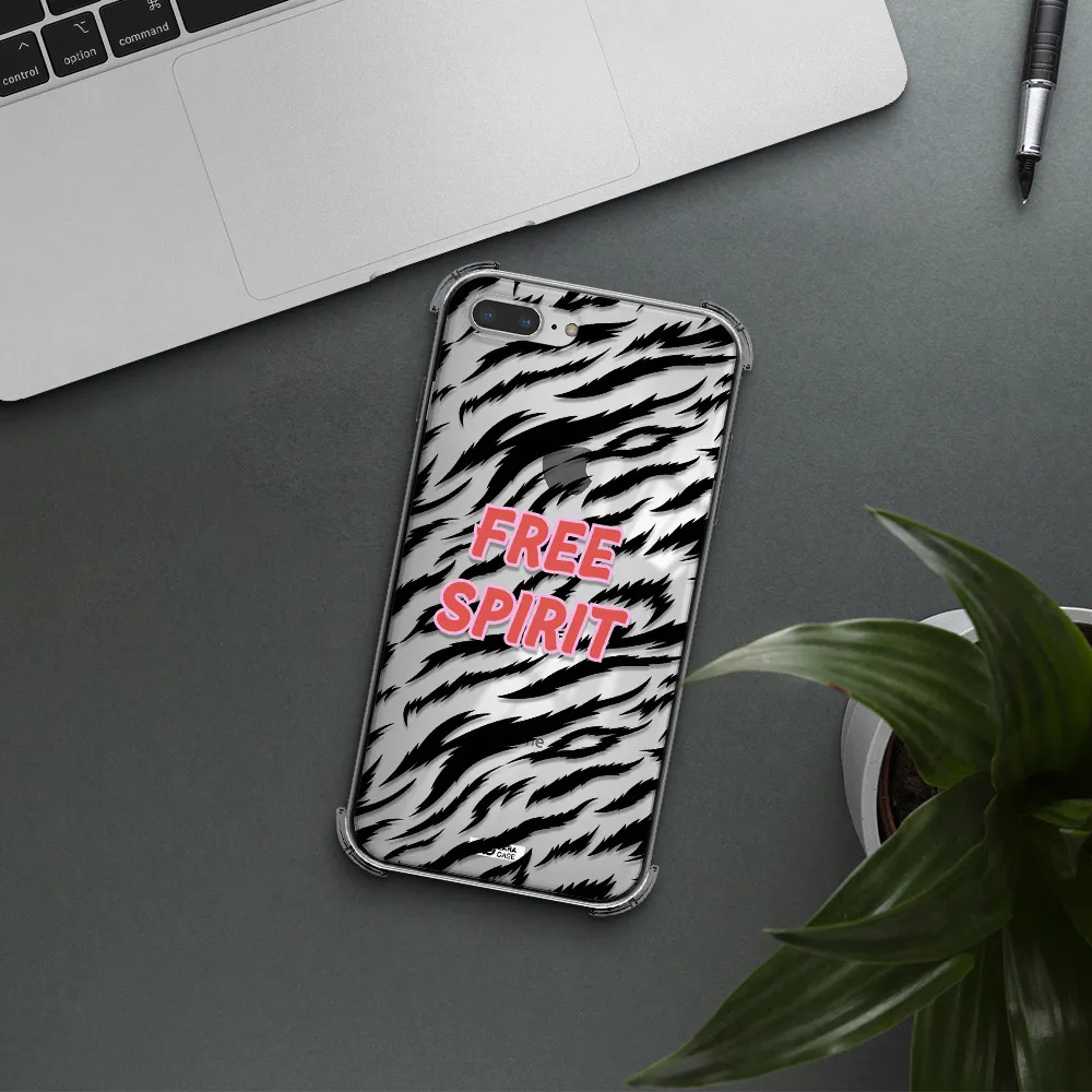 Free Spirit Apple iPhone 8 plus Clear PC Case