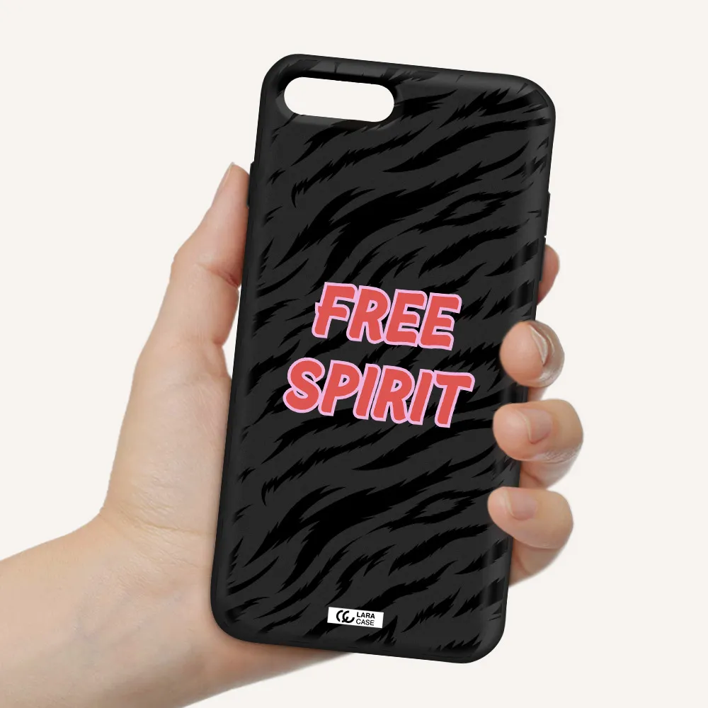 Free Spirit Apple iPhone 8 plus Silicone black Case