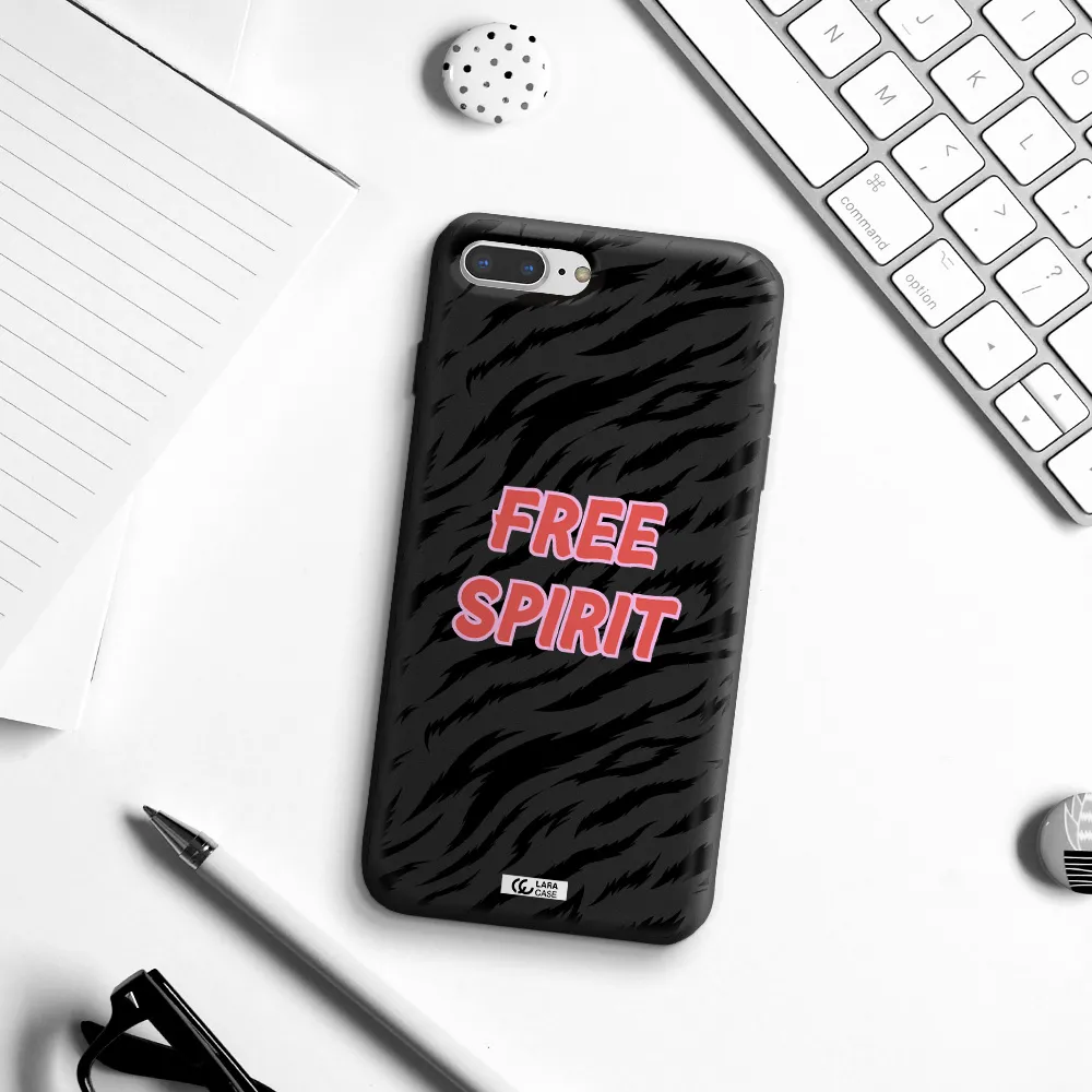 Free Spirit Apple iPhone 8 plus Silicone black Case