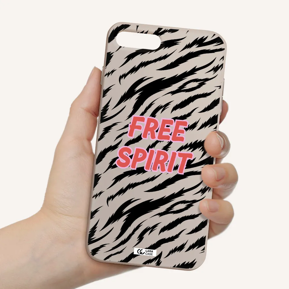 Free Spirit Apple iPhone 8 plus Silicone Stone Case