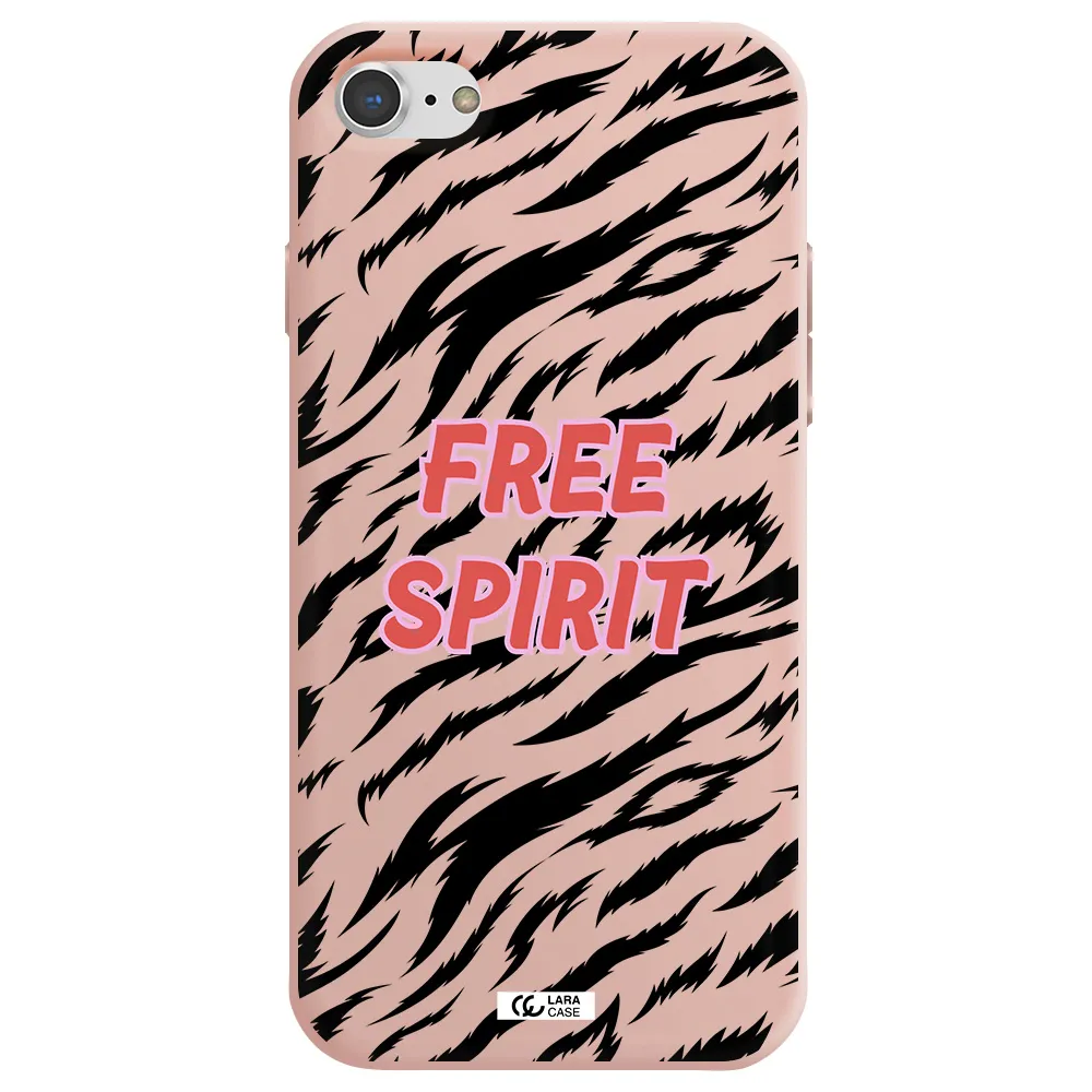 Free Spirit Apple iPhone 8 Silicone pastel pink Case