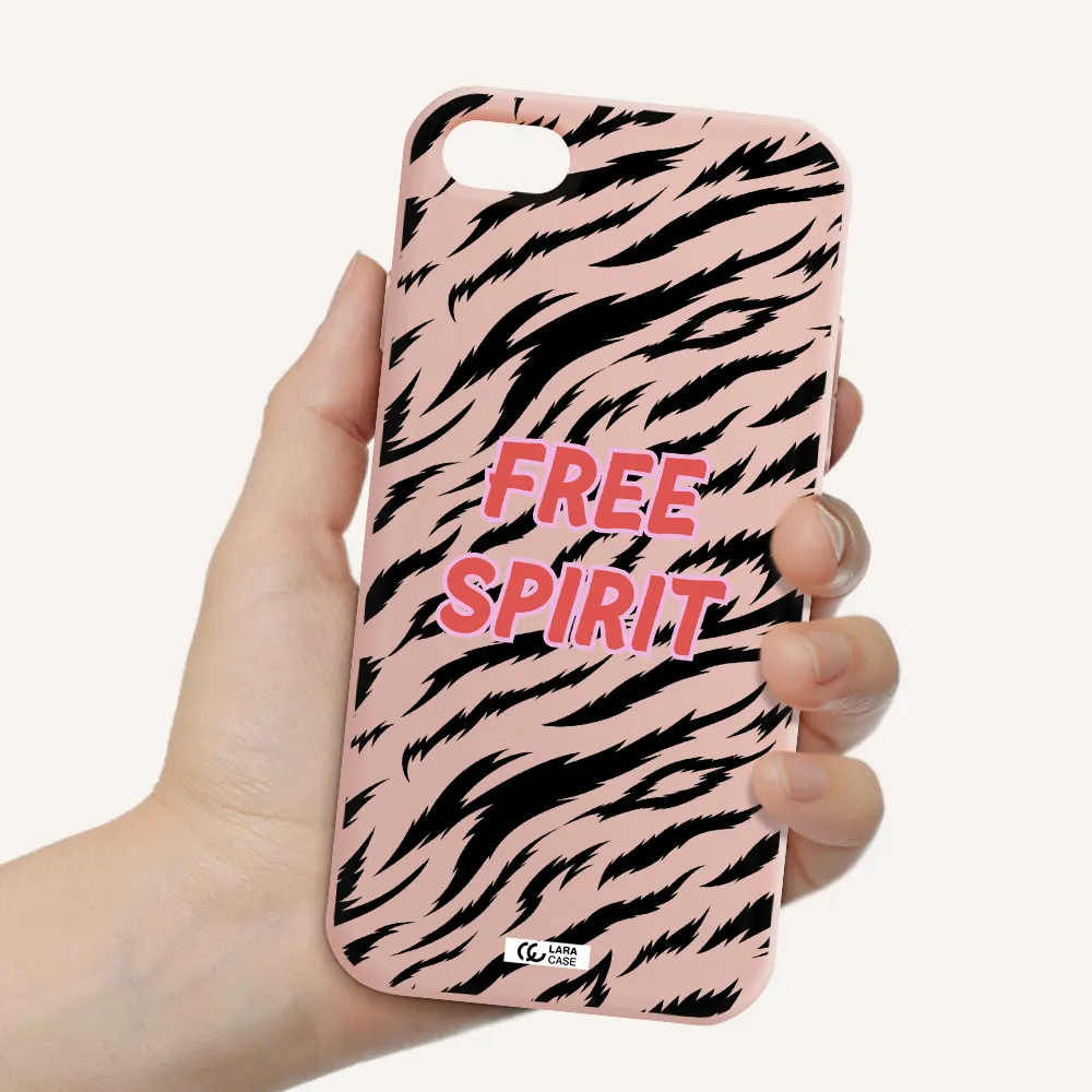 Free Spirit Apple iPhone 8 Silicone pastel pink Case