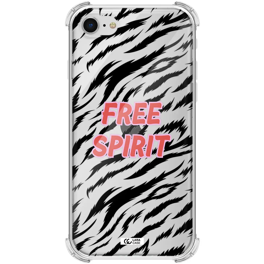 Free Spirit Apple iPhone se 2020 Clear PC Case