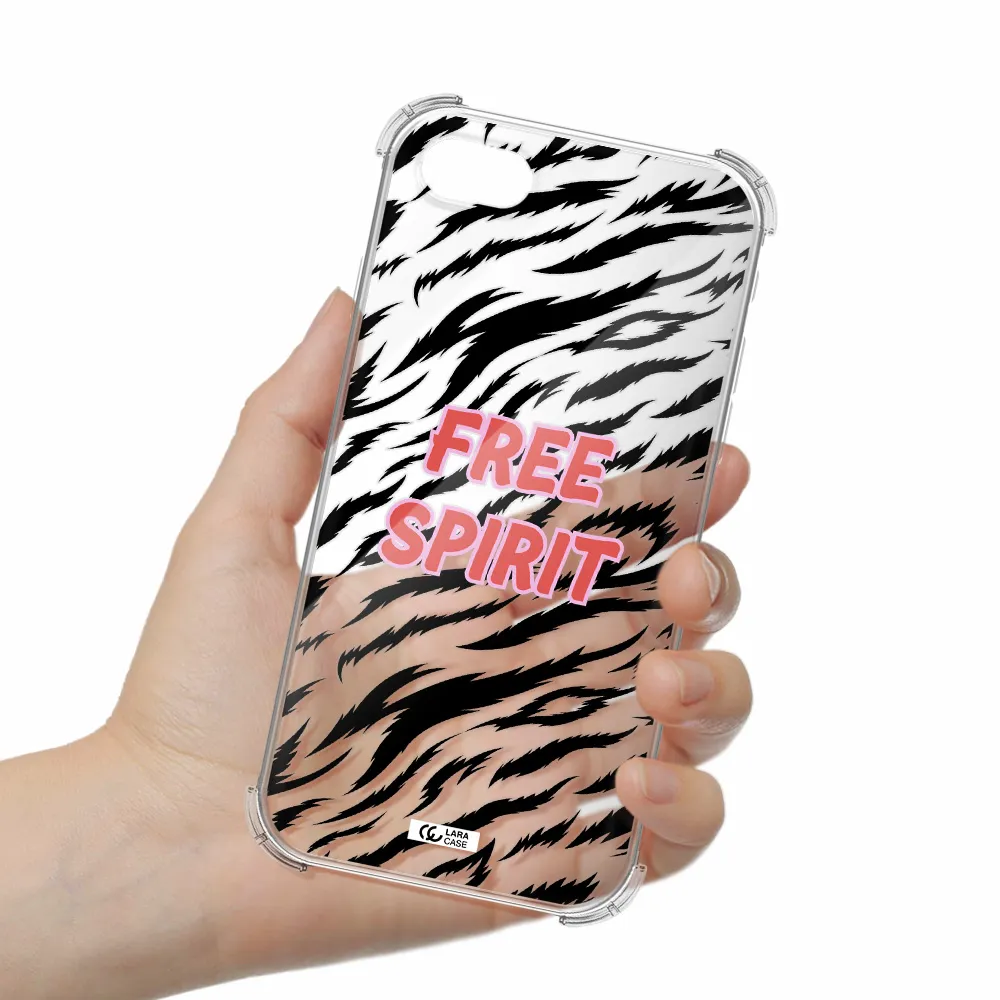 Free Spirit Apple iPhone se 2020 Clear PC Case