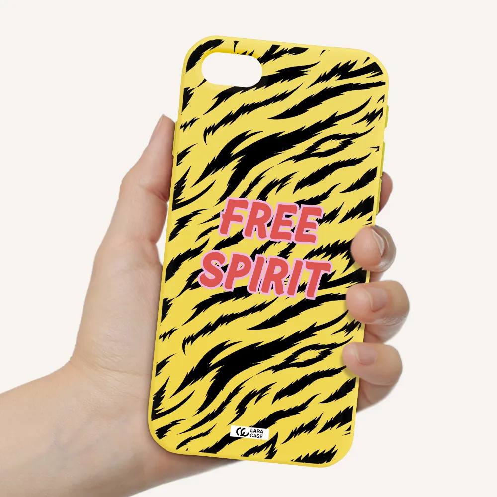 Free Spirit Apple iPhone se 2020 Silicone canary yellow Case