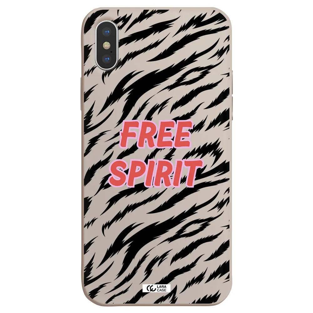 Free Spirit Apple iPhone X Silicone Stone Case