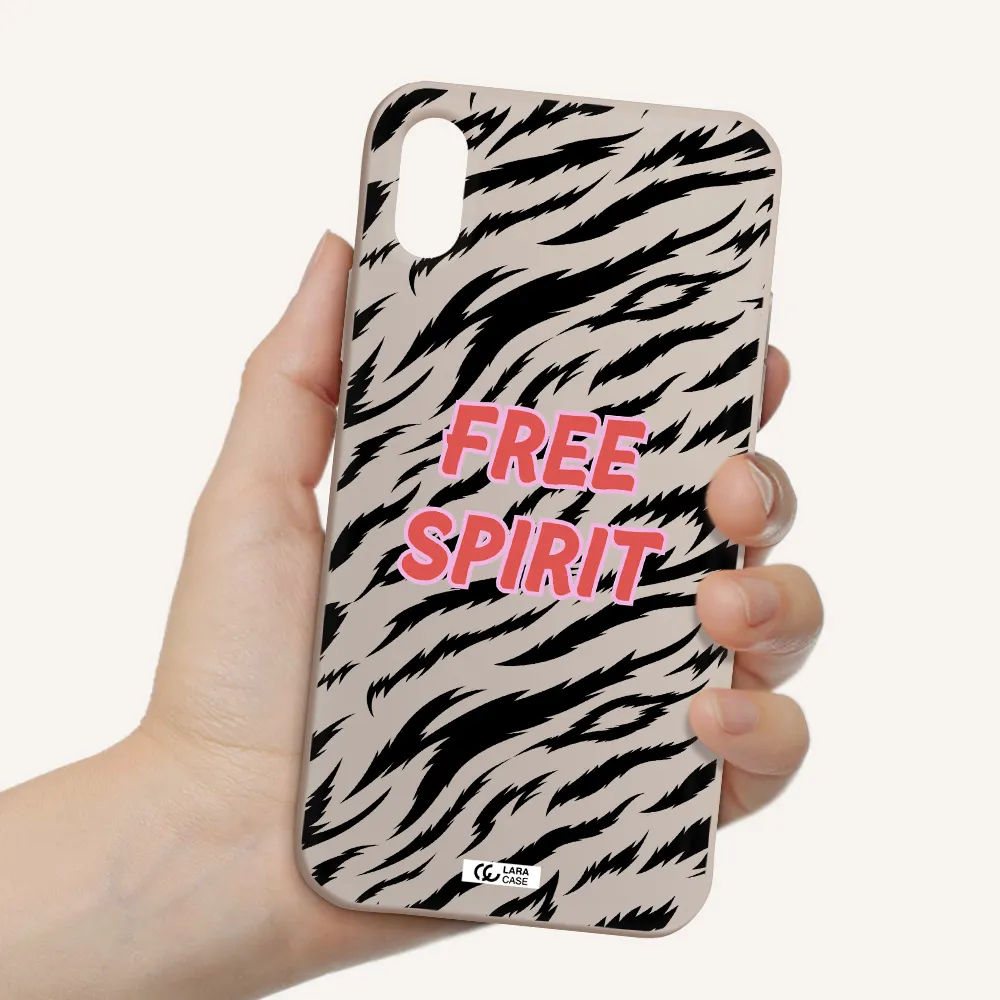 Free Spirit Apple iPhone X Silicone Stone Case