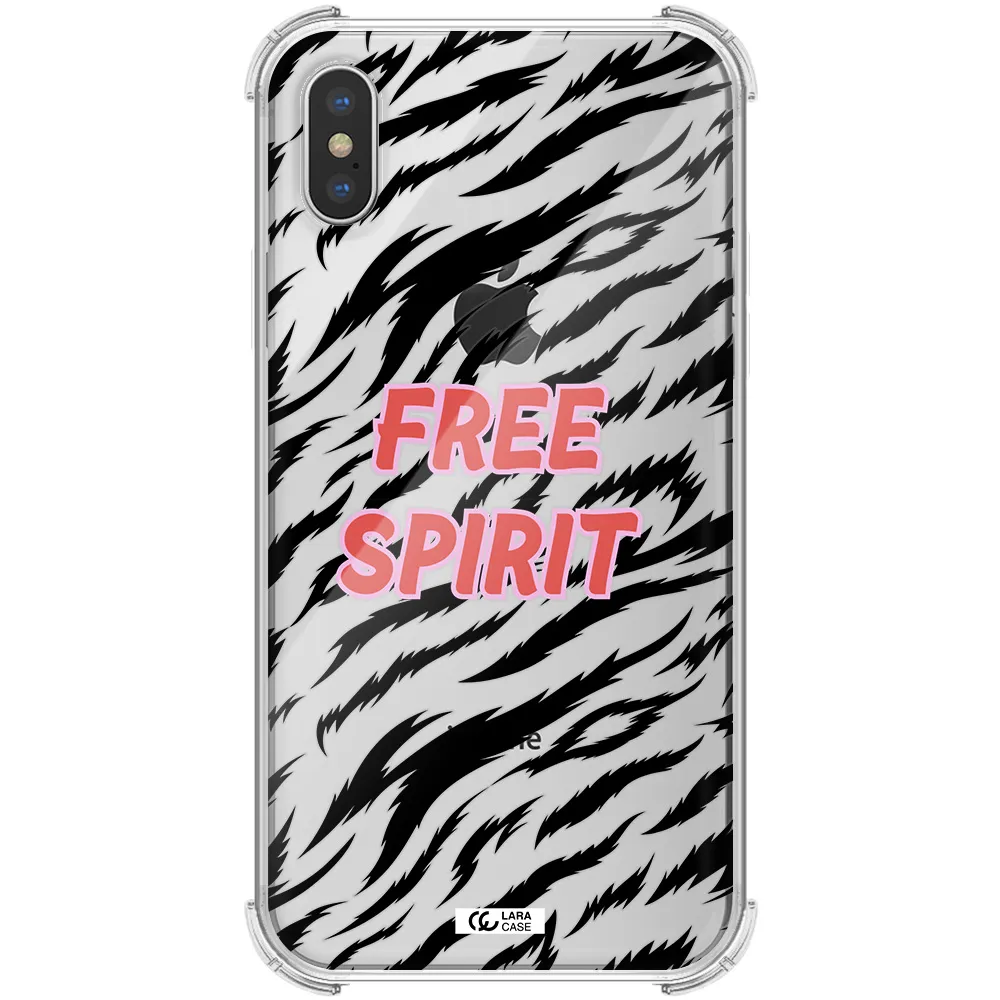 Free Spirit Apple iPhone XS Clear PC Case