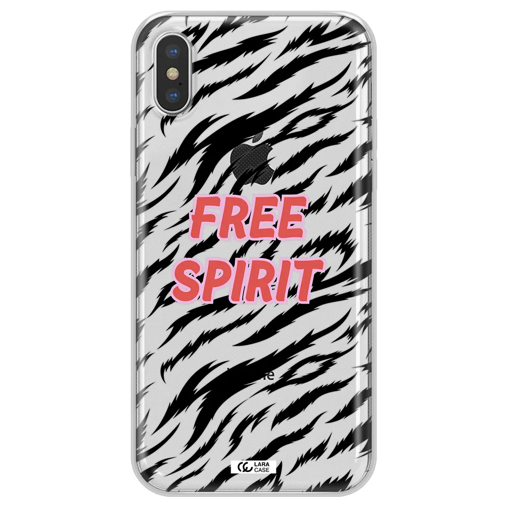 Free Spirit Apple iPhone XS Clear TPU Case
