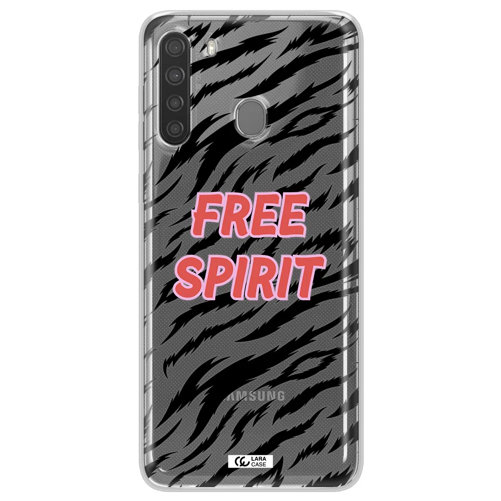 Free Spirit Samsung A21 Clear TPU Case