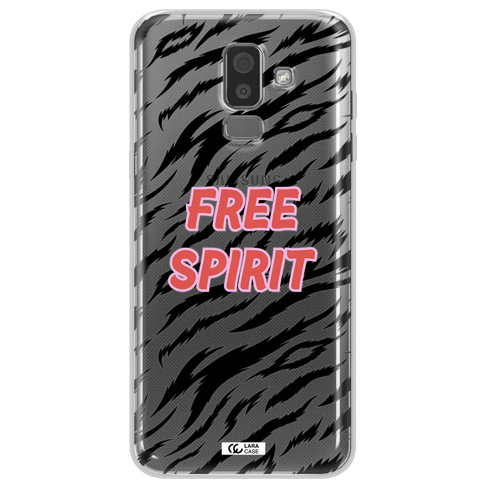 Free Spirit Samsung J8 Clear TPU Case