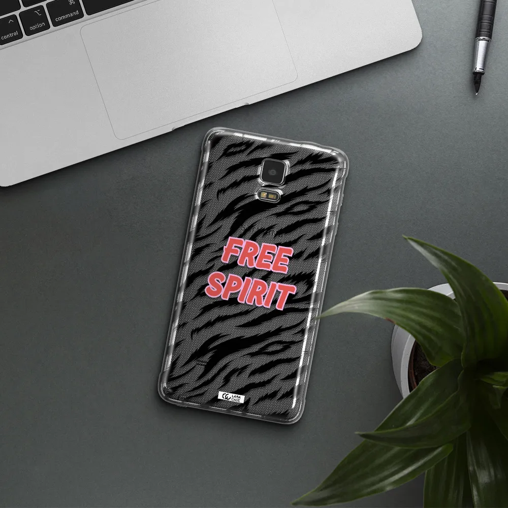 Free Spirit Samsung Note 4 Clear TPU Case