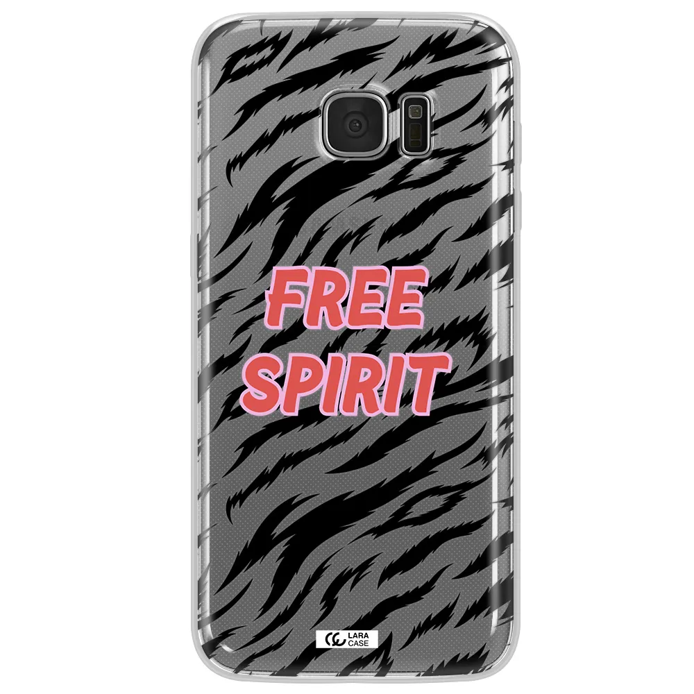 Free Spirit Samsung S7 Edge Clear TPU Case