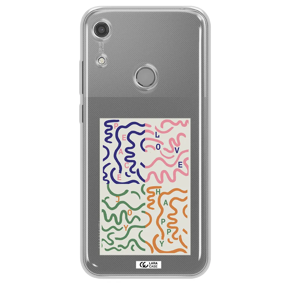 Peace,Love,Joy,Happy Huawei Y6S Clear TPU Case