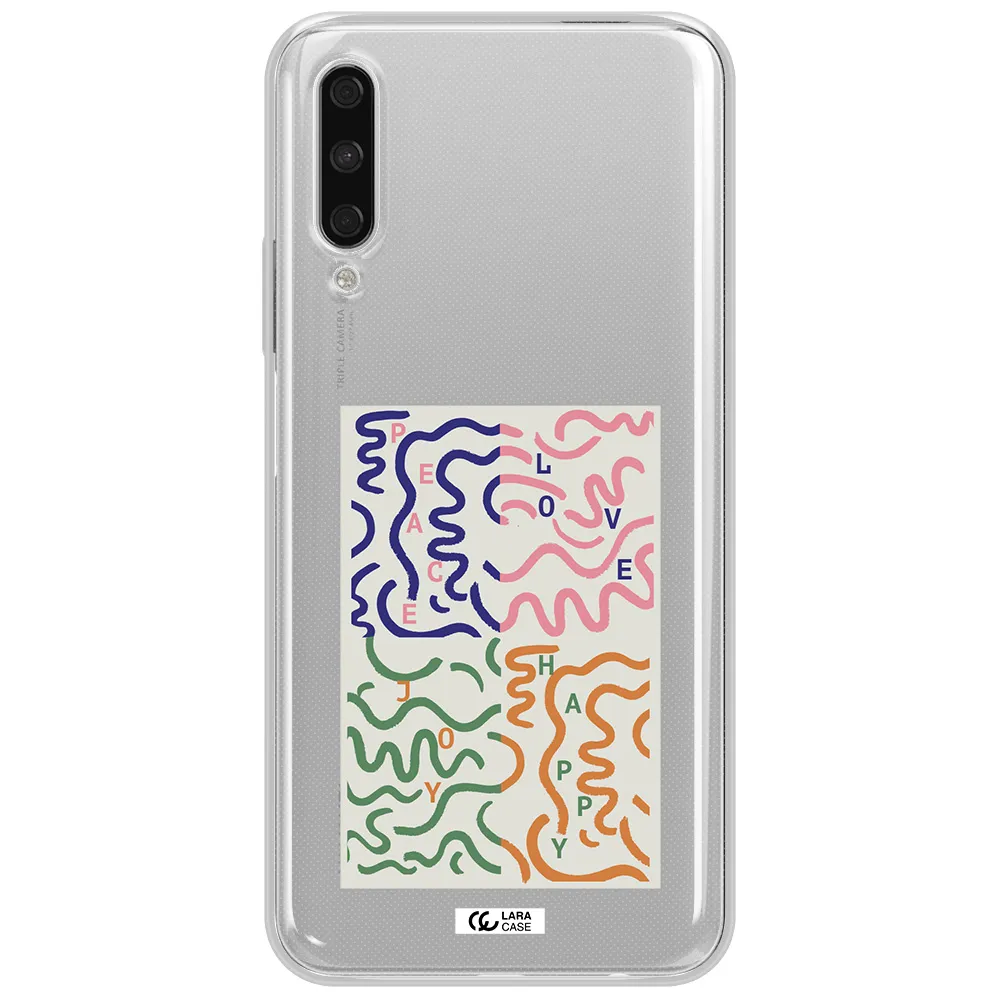 Peace,Love,Joy,Happy Huawei Y9S Clear Tpu Case