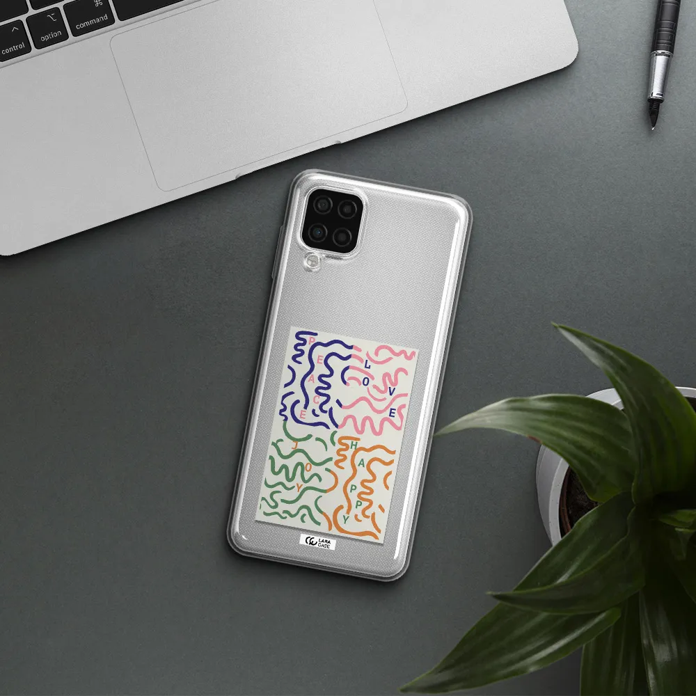 Peace,Love,Joy,Happy Samsung A12 4g Clear TPU Case