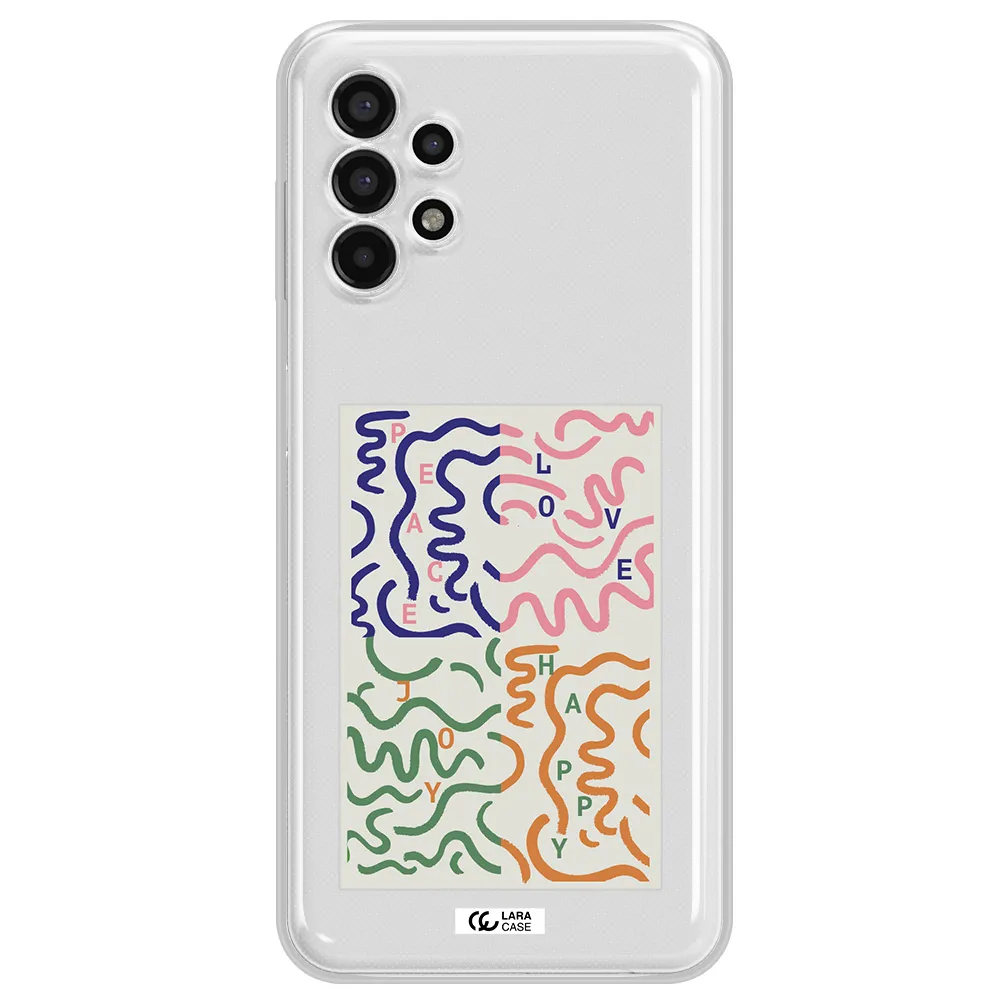 Peace,Love,Joy,Happy Samsung A13 4g Clear TPU Case