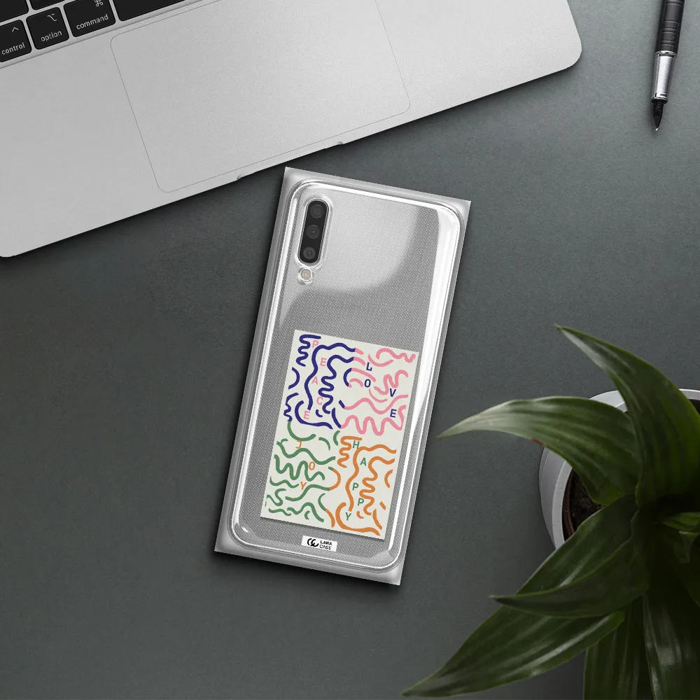 Peace,Love,Joy,Happy Samsung A50S Clear Tpu Case