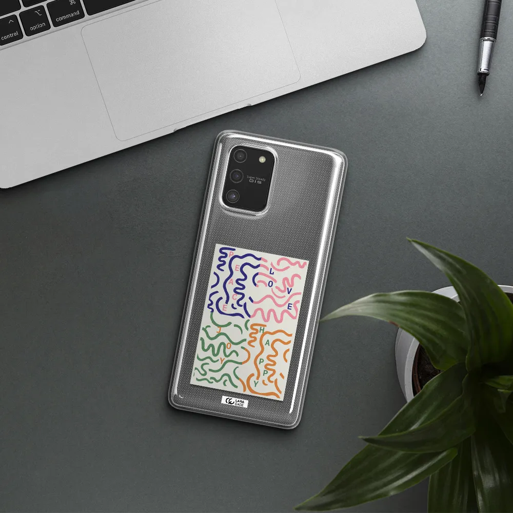 Peace,Love,Joy,Happy Samsung S10 Lite Clear TPU Case
