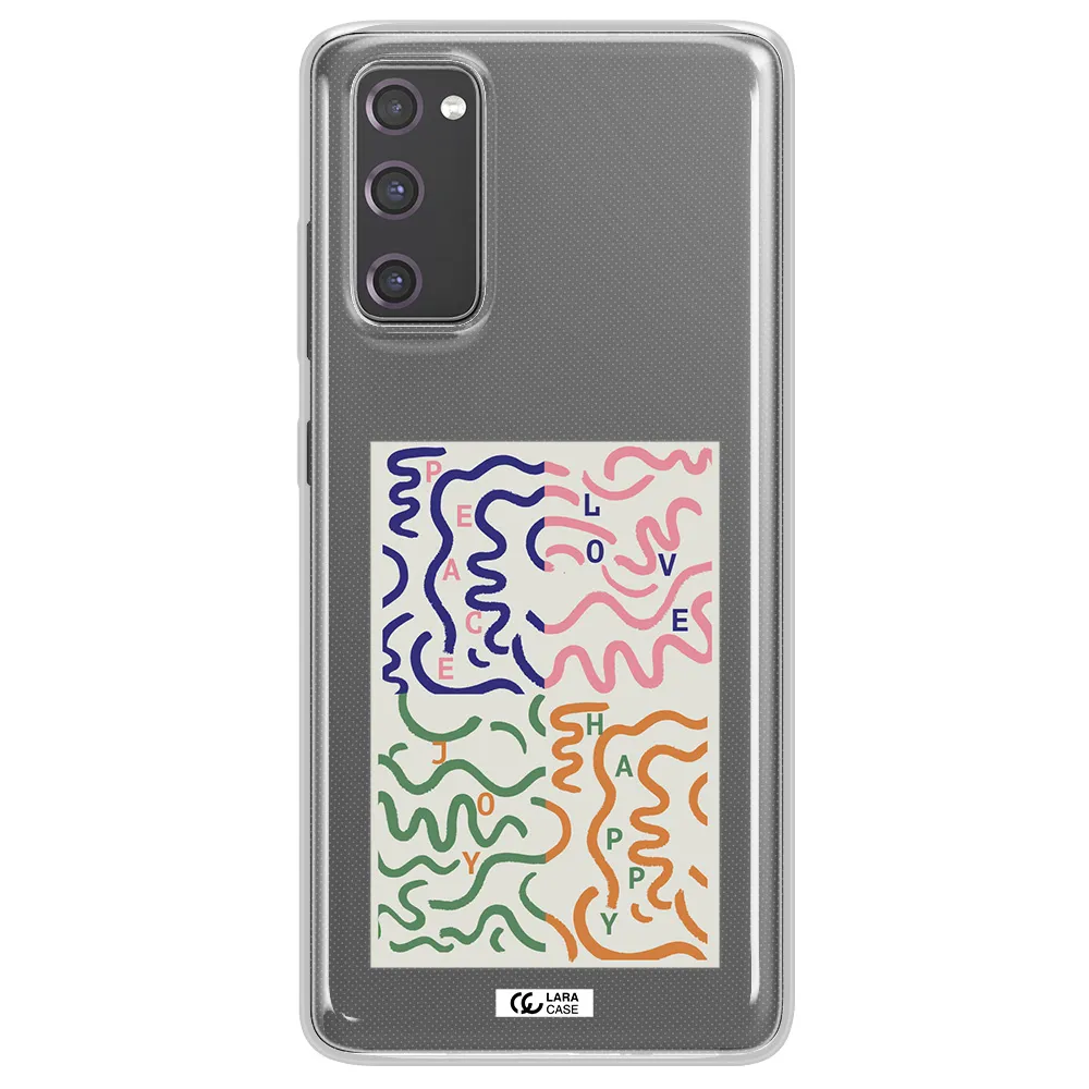 Peace,Love,Joy,Happy Samsung S20 Fe Clear TPU Case