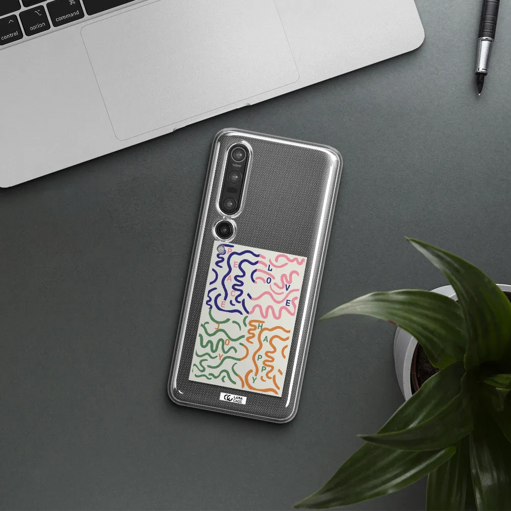 Peace,Love,Joy,Happy Xiaomi Mi 10 Pro Clear TPU Case