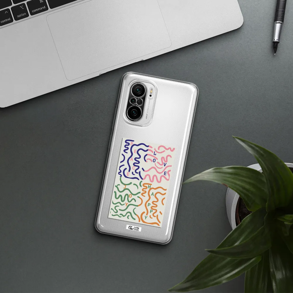 Peace,Love,Joy,Happy Xiaomi Poco F3 Clear Tpu Case