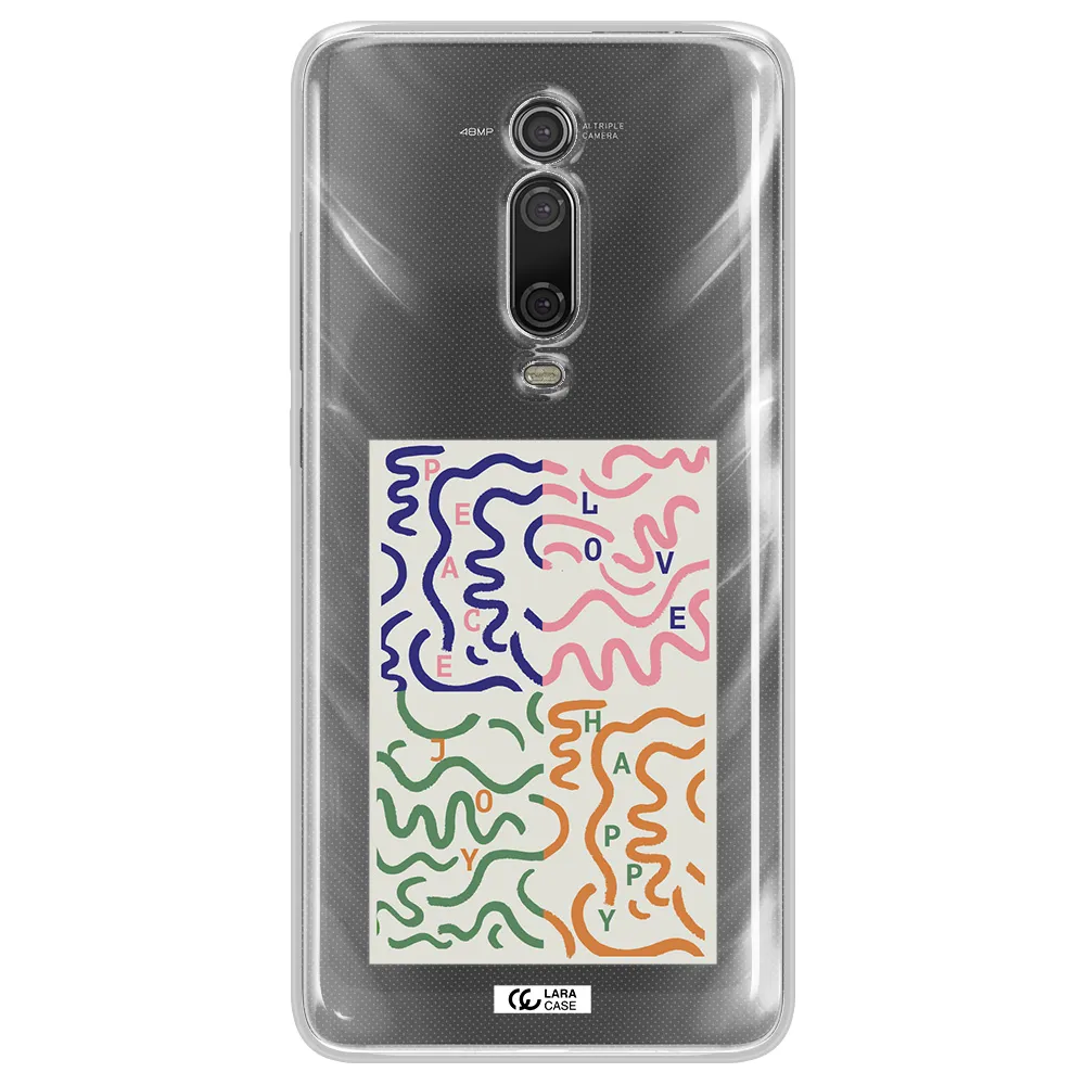 Peace,Love,Joy,Happy Xiaomi Redmi K20 Clear Tpu Case