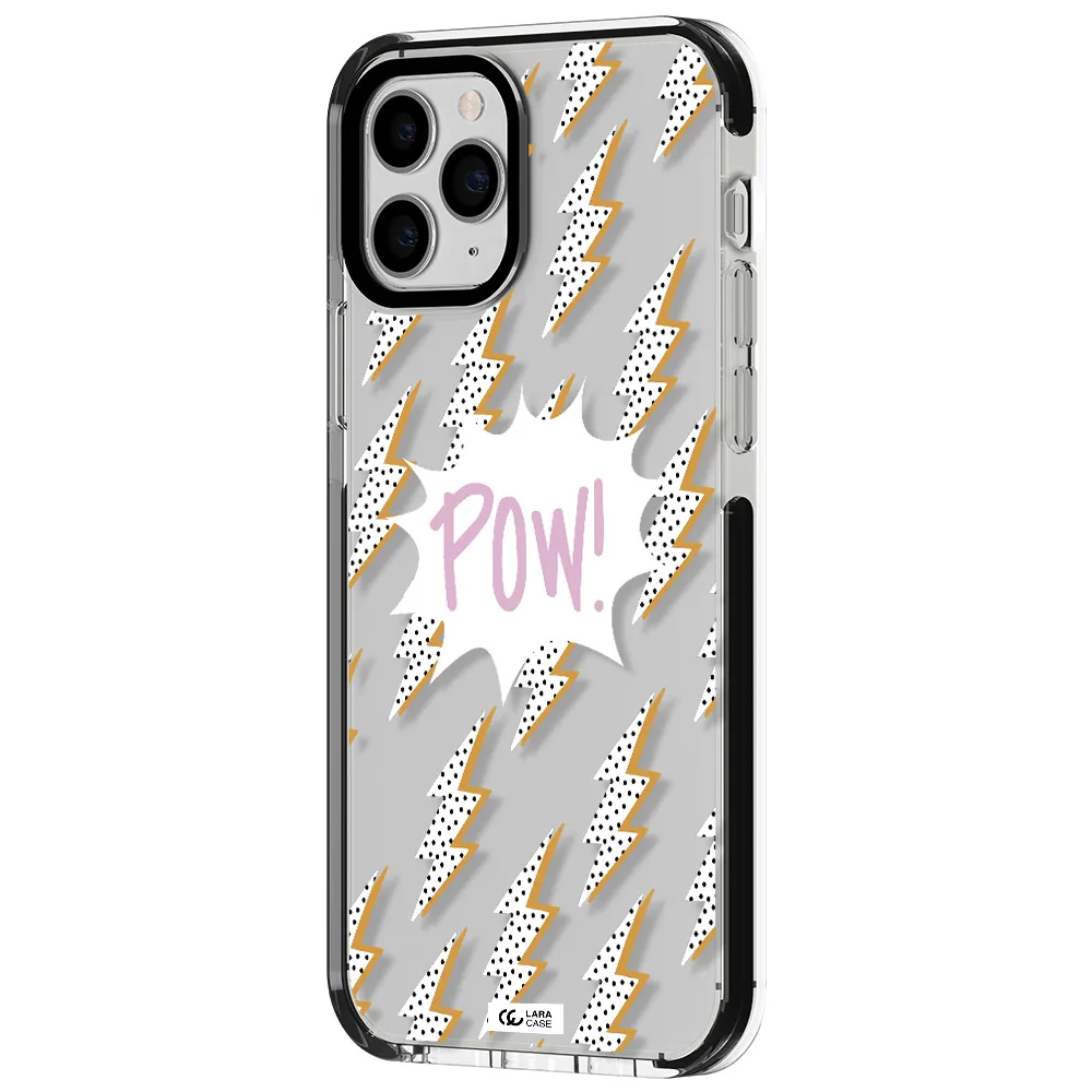 Thunder Apple iPhone 11 pro impact black border Case
