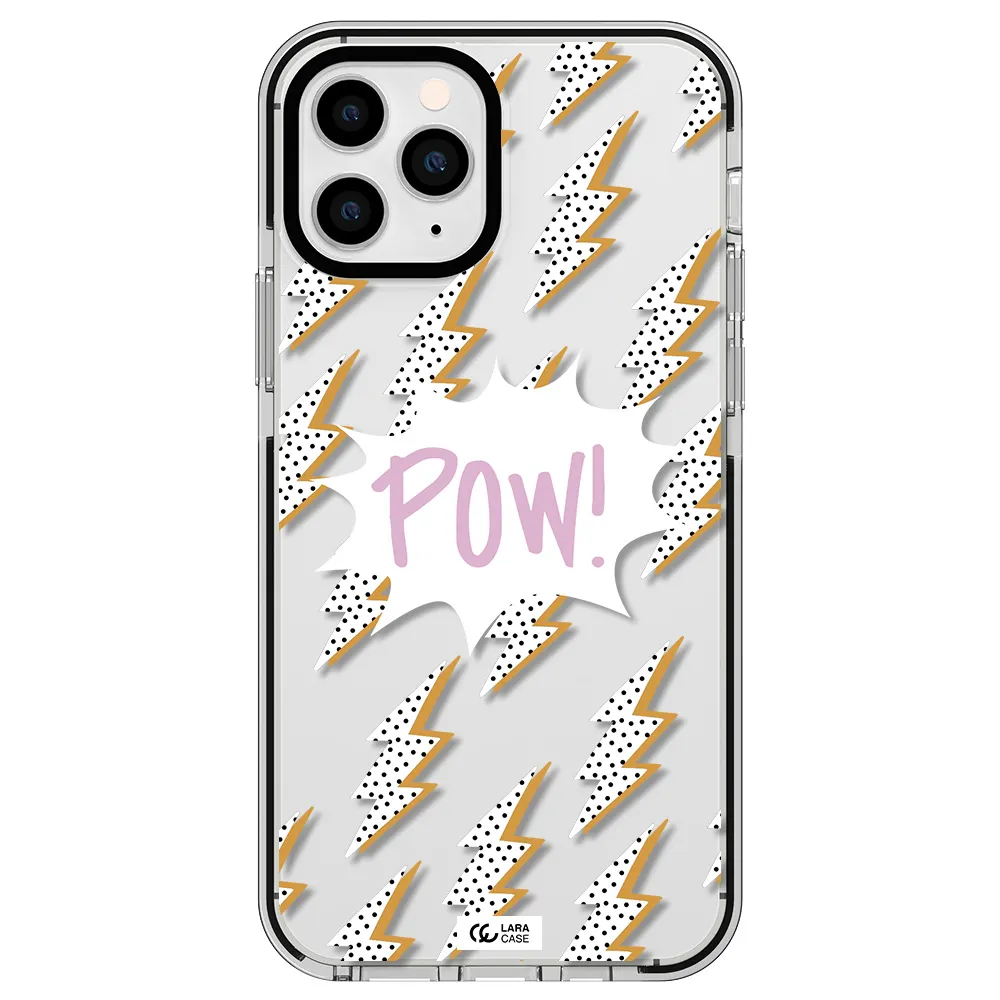 Thunder Apple iPhone 11 pro max impact black border Case