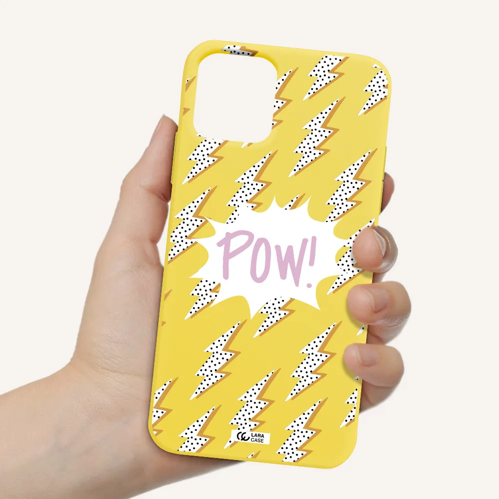 Thunder Apple iPhone 11 pro Silicone canary yellow Case