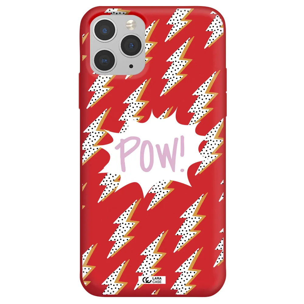 Thunder Apple iPhone 11 pro Silicone Imperial Red Case