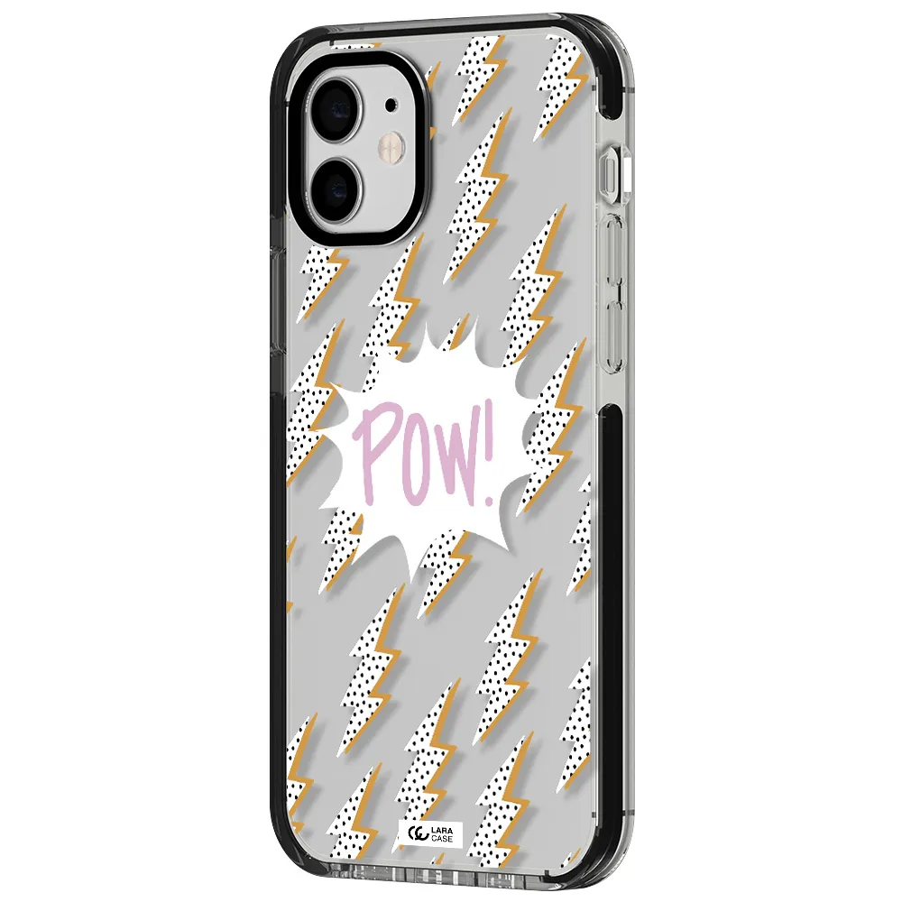 Thunder Apple iPhone 12 impact black border Case