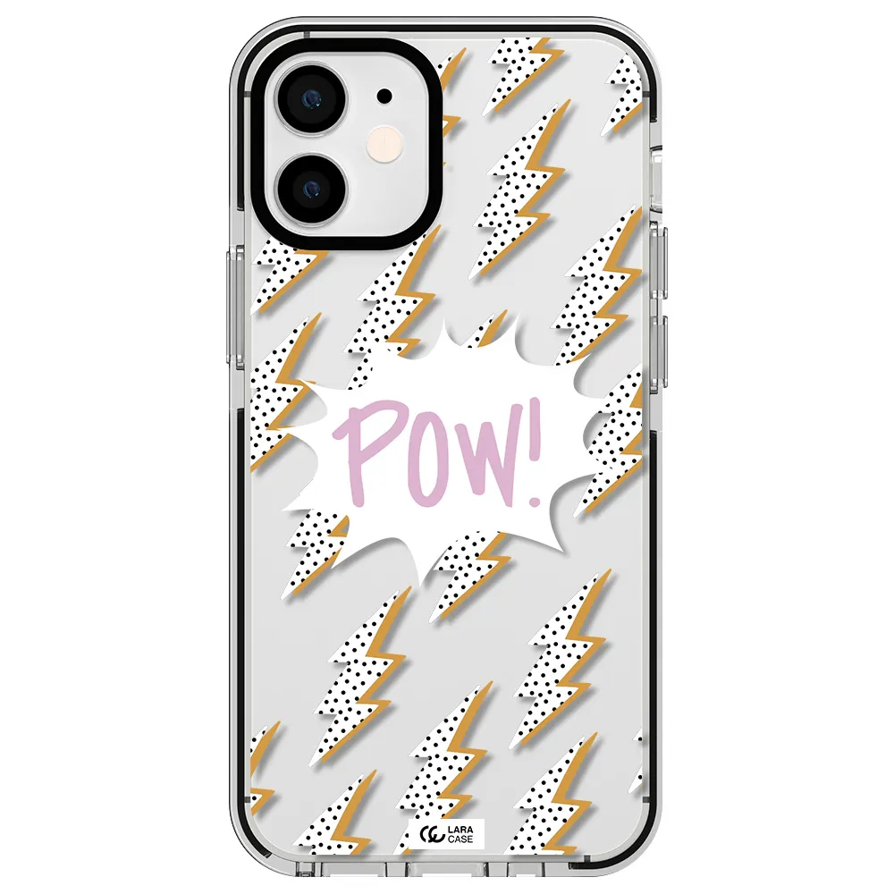 Thunder Apple iPhone 12 mini impact black border Case