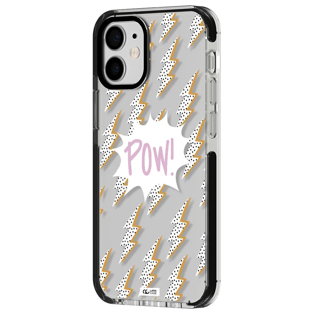 Thunder Apple iPhone 12 mini impact black border Case