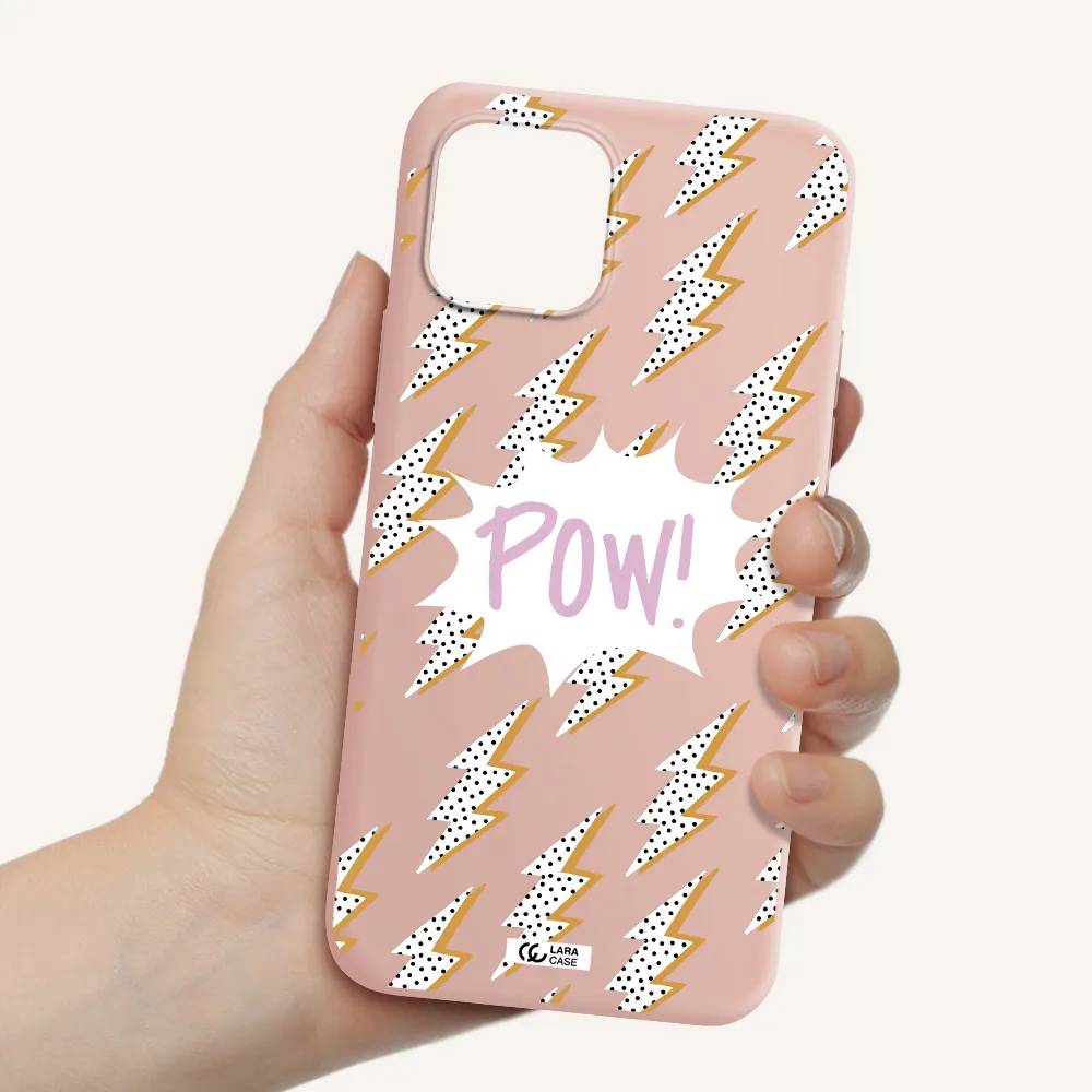 Thunder Apple iPhone 12 mini Silicone pastel pink Case