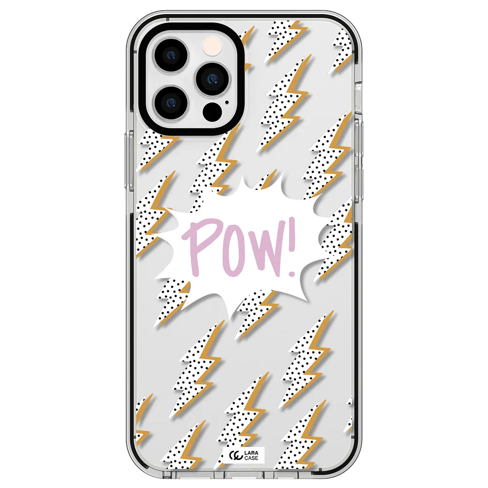 Thunder Apple iPhone 12 pro impact black border Case