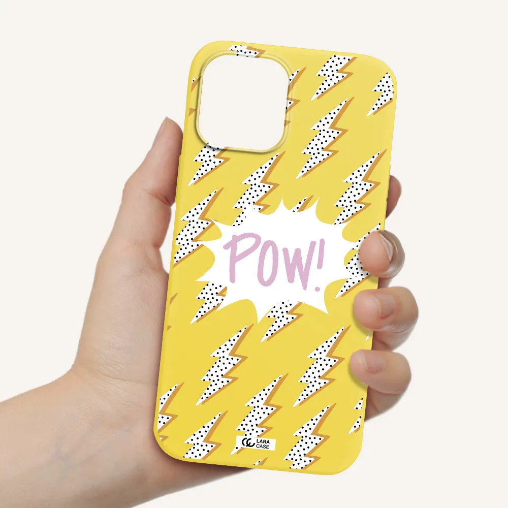 Thunder Apple iPhone 12 pro max Silicone canary yellow Case