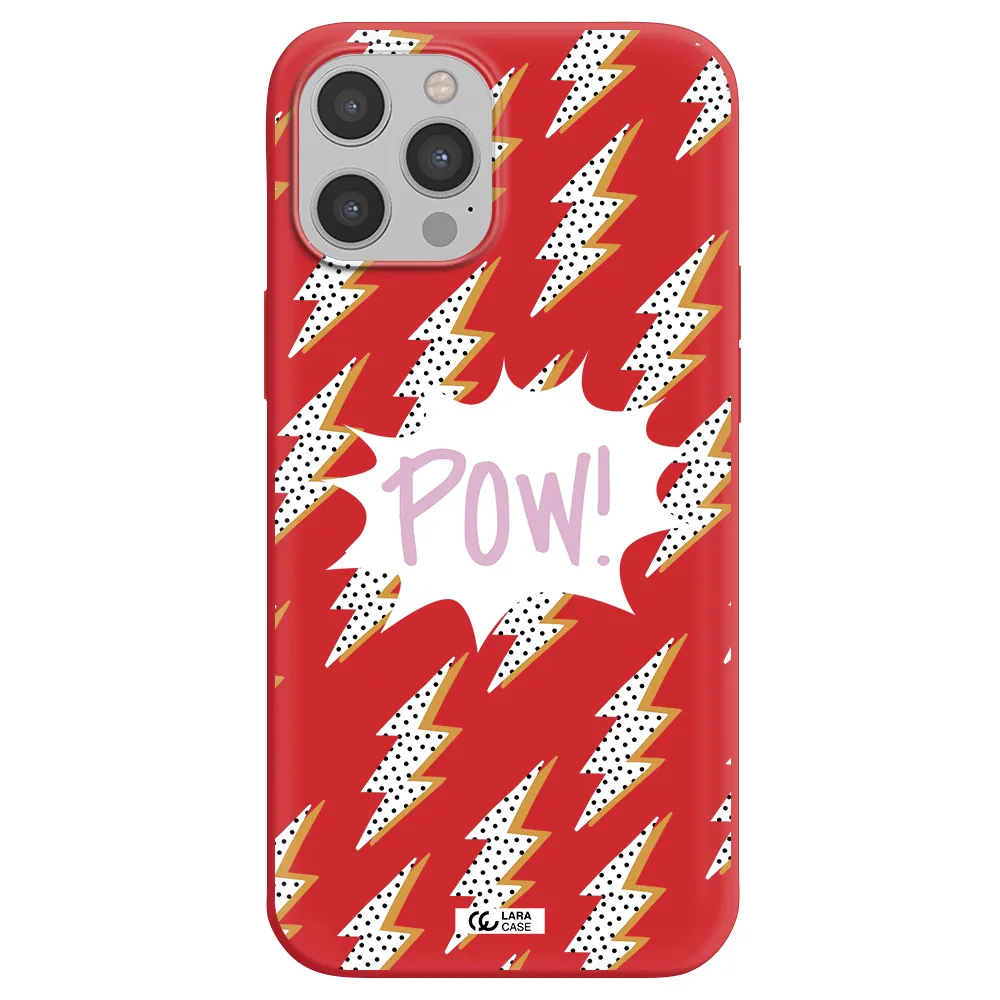 Thunder Apple iPhone 12 pro max Silicone Imperial Red Case